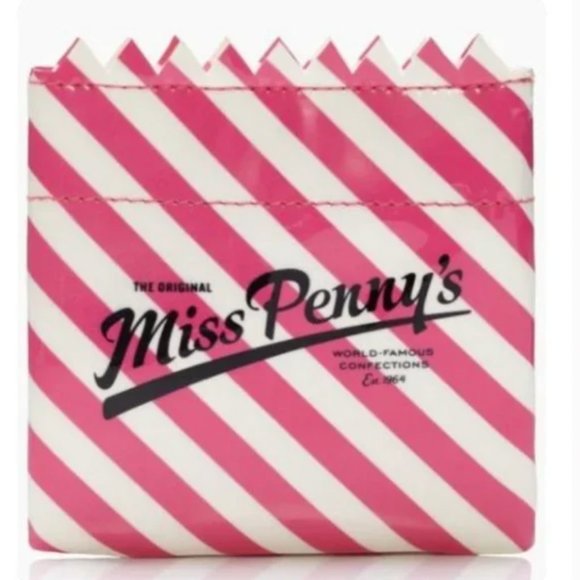 kate spade brighton belle miss penny's confections pink white candy coin purse - Picture 1 of 11